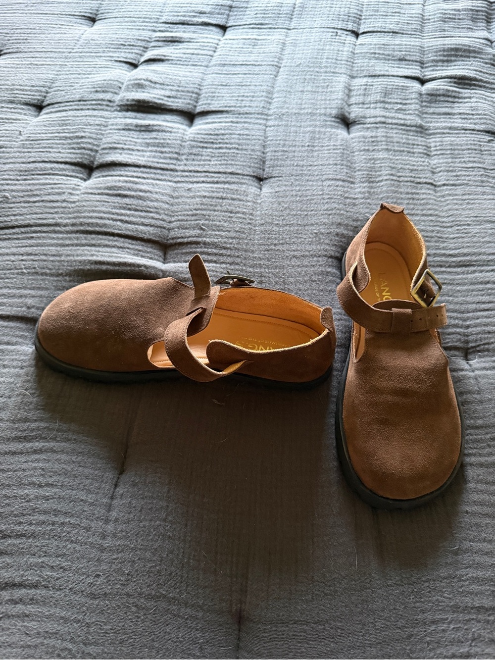 Barefoot LANG.S Mira T-bar Shoe in Brown